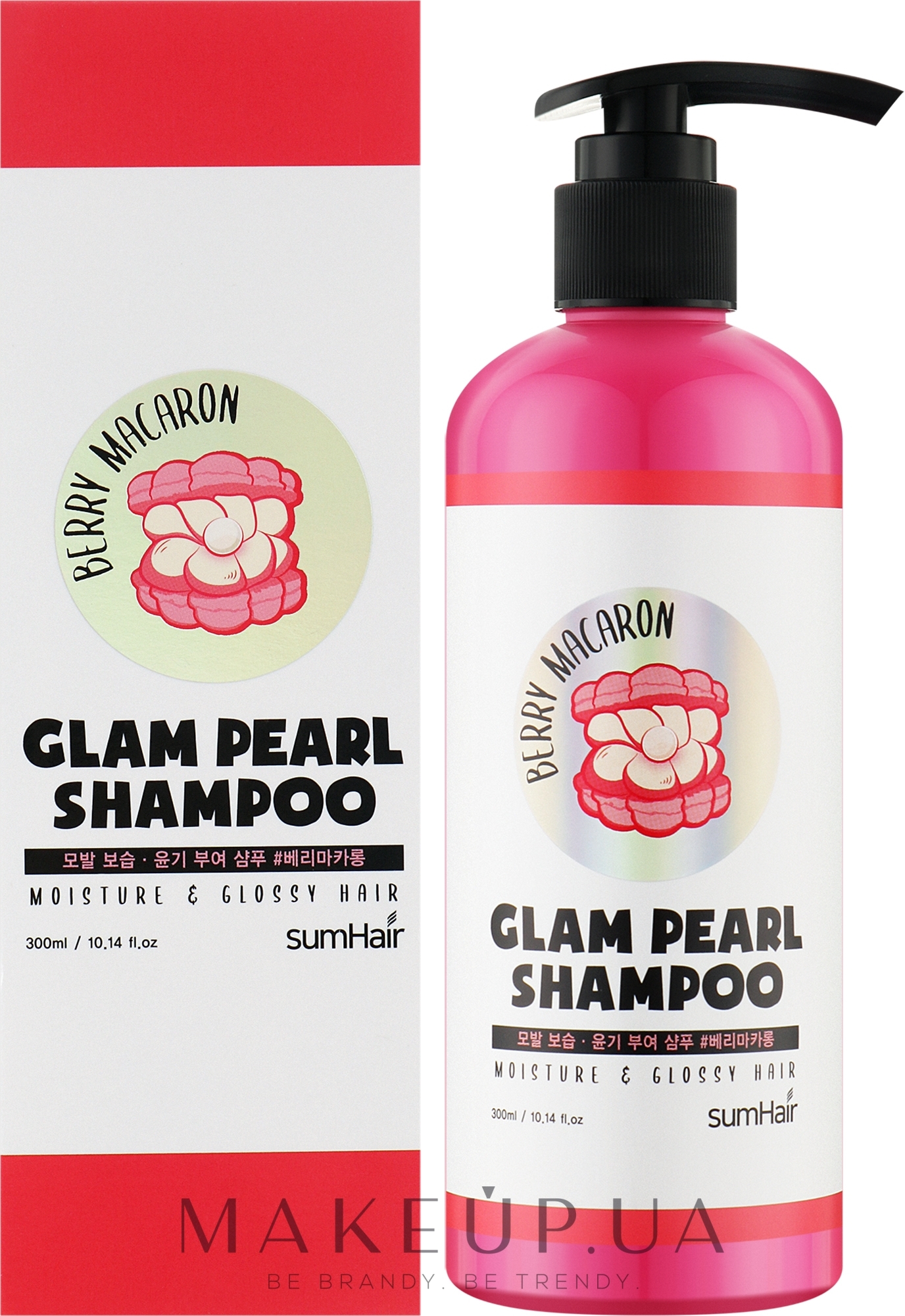 Шампунь "Увлажнение и блеск" - Sumhair Glam Pearl Shampoo Berry Macaron — фото 300ml