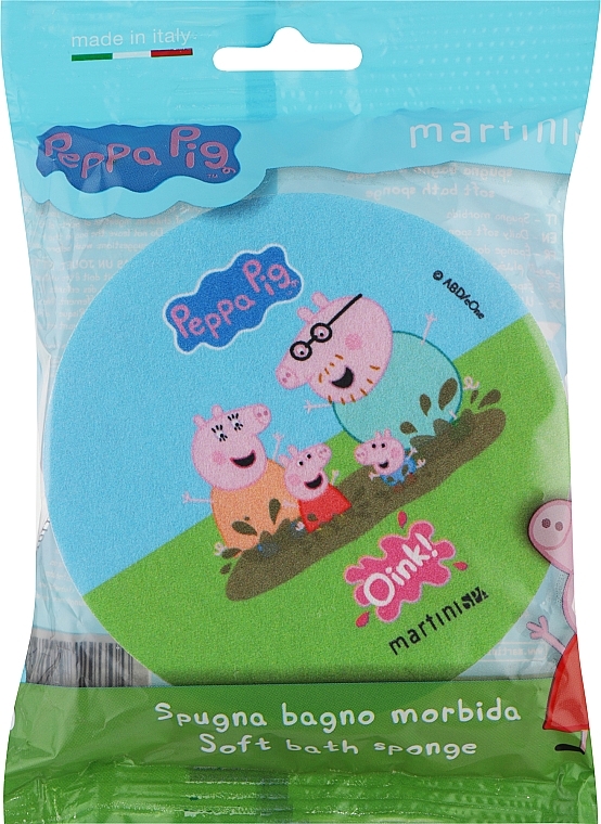 Детская губка для ванны "Свинка Пеппа", Oink! - Martini Spa Baby Soft Bath — фото N1