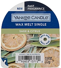 Ароматичний віск - Yankee Candle Classic Wax Sage Citrus — фото N1