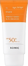 Парфумерія, косметика Сонцезахисний крем - Scinic Enjoy Perfect Daily Sun Cream SPF 50+ PA+++