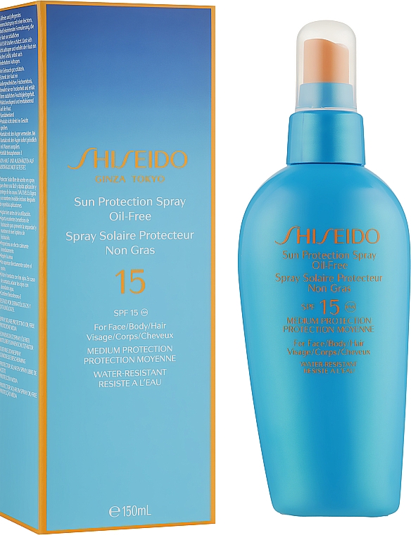 Сонцезахисний спрей без вмісту масел - Shiseido Sun Protection Spray Oil Free SPF15 — фото N2