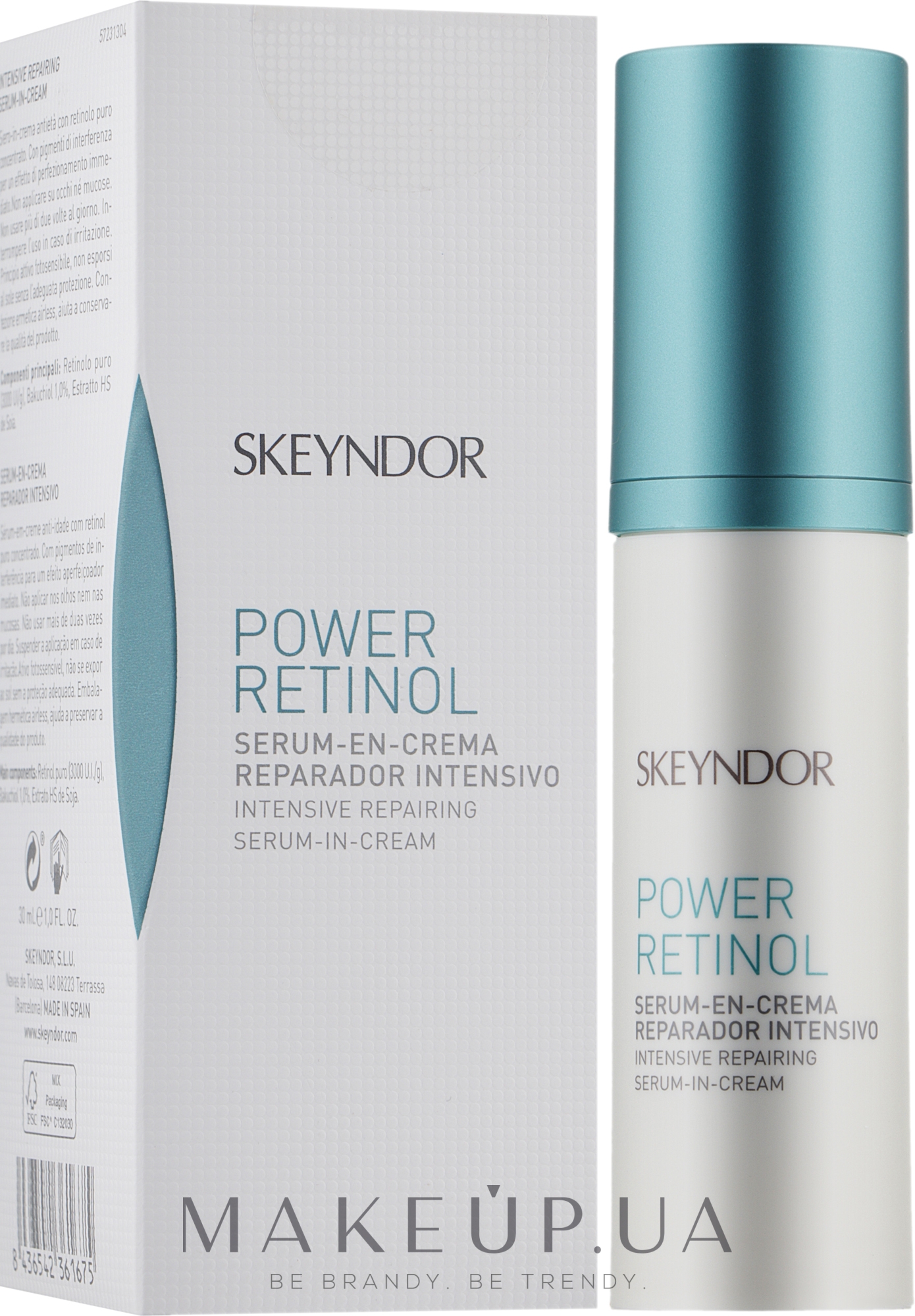 Восстанавливающая крем-сыворотка - Skeyndor Power Retinol Intensive Repairing Serum-in-Cream — фото 30ml