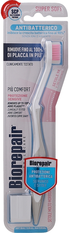 Зубна щітка "Довершене очищення" для захисту ясен, ультрам'яка, біла - Biorepair