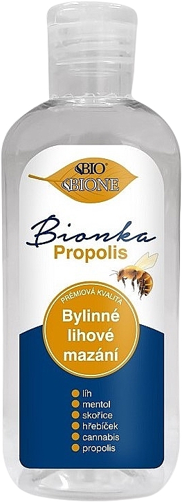Спиртовий трав'яний розчин для суглобів і м'язів - Bione Cosmetics Bionka Propolis — фото N1
