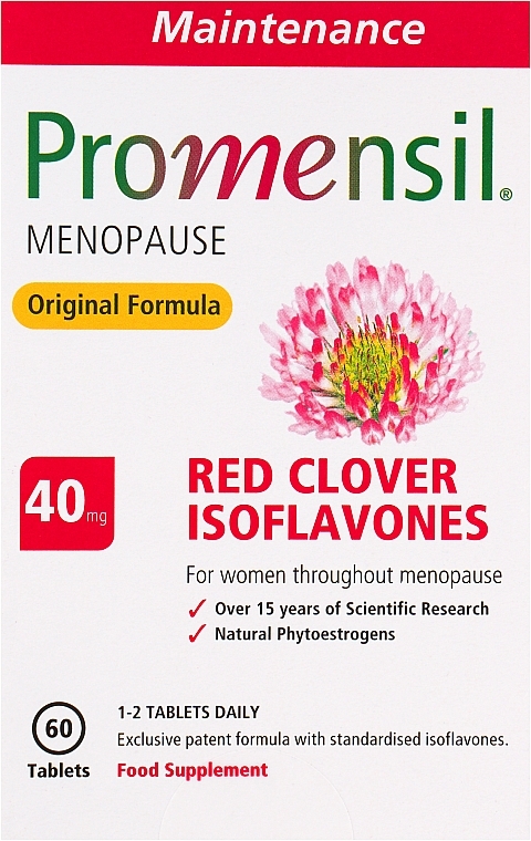 Пищевая добавка для женщин во время менопаузы - Promensil Menopause Original Formula Tablets — фото N3