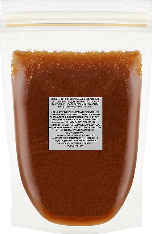 Скраб для тіла «Апельсин і чилі», пакет - Fabulous Skincare Intense Body Scrub Orange+Chilli — фото N2
