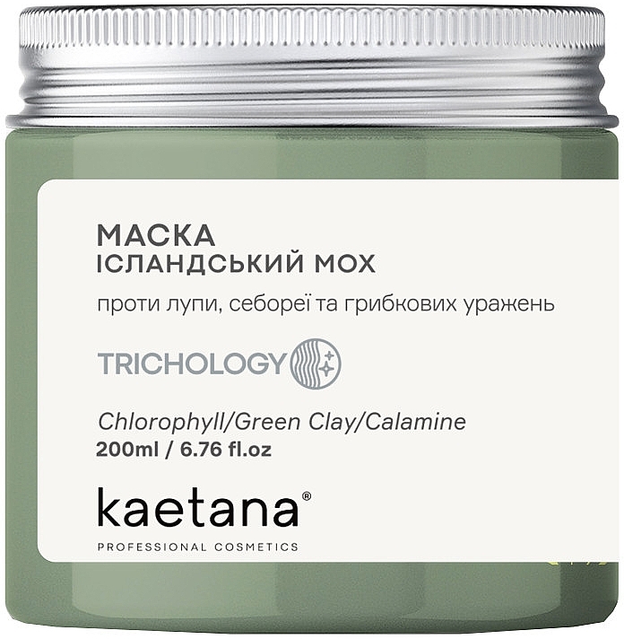 Маска "Исландский мох" против перхоти и себореи - Kaetana Trichology — фото N1