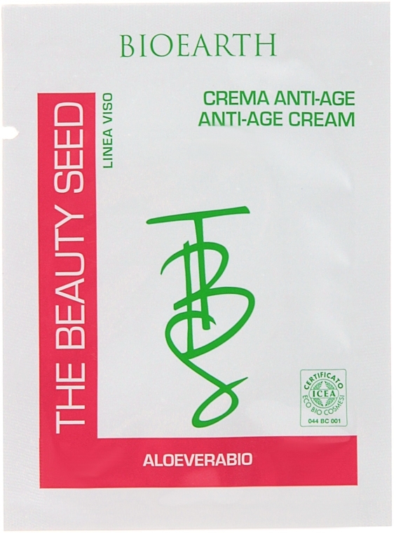 Крем для лица на основе алоэ вера - Bioearth The Beauty Seed Anti-age Cream (пробник)