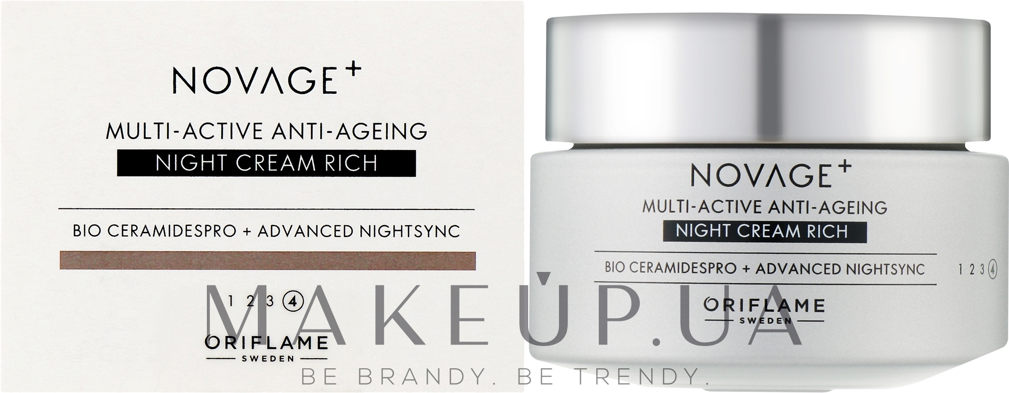 Насичений мультиактивний нічний крем для обличчя - Oriflame Novage+ Multi-Active Anti-Ageing Night Cream Rich — фото 50ml