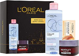 Духи, Парфюмерия, косметика Набор - L'Oreal Revitalift Laser X3 (cr/50ml + micellar/200ml + f/scrub/4ml)