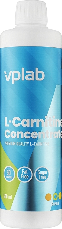 Спортивний напій "L-Carnitine Tropical fruit" - VPLab L-Carnitine Concentrate — фото N1