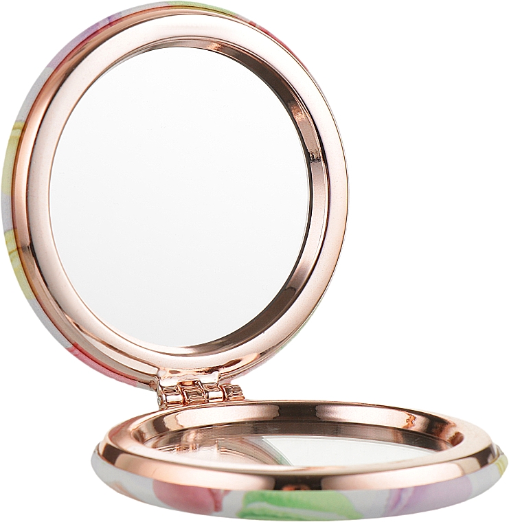 Зеркало двойное круглое "Макарун", металл, вариант 4 - Cosmo Shop CS А11 — фото N2