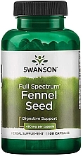 Парфумерія, косметика Харчова добавка "Насіння фенхелю", 480 мг - Swanson Fennel Seed