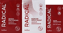 УЦЕНКА Набор для ламинирования волос - Farmona Radical Lamination Treatment (h/mask/15ml + h/booster/15ml + h/ser/5ml) * — фото N2