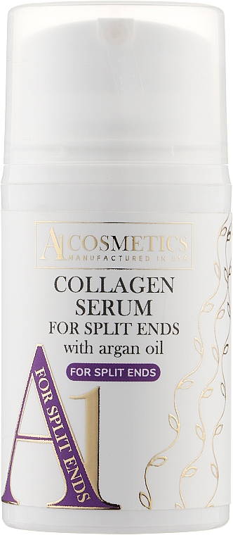 Коллагеновая сыворотка для секущихся кончиков - A1 Cosmetics For Split Ends Collagen Serum With Argan Oil — фото N1
