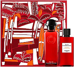 Духи, Парфюмерия, косметика Hermes Eau de Rhubarbe Ecarlate - Набор (edc/100ml + sh/gel/80ml)