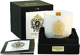Парфумерія, косметика Tiziana Terenzi Mediterranean Scented Candle White Glass - Ароматична свічка