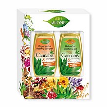 Духи, Парфюмерия, косметика Набор - Bione Cosmetics Cannabis (shm/260ml + sh/gel/260ml)