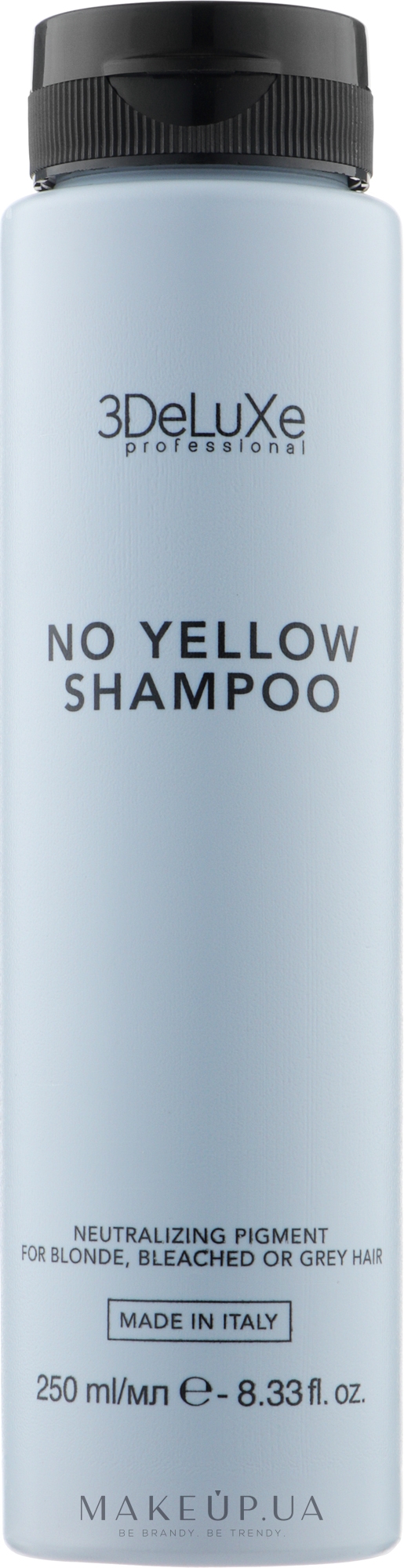 Шампунь для нейтралізації жовтизни - 3DeLuXe No Yellow Shampoo — фото 250ml