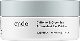Антиоксидантні патчі для очей з кофеїном і зеленим чаєм - Ondo Beauty 36.5 Caffeine & Green Tea Antioxidant Eye Patches — фото N1