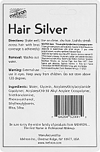 Фарба для волосся - Mehron Makeup Hair Silver With Brush — фото N2