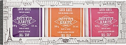 Духи, Парфюмерия, косметика Набор - Institut Karite Trio of Shea Soaps Lavande, Amande & Miel, Fleur de Cerisier (soap/3x100g)