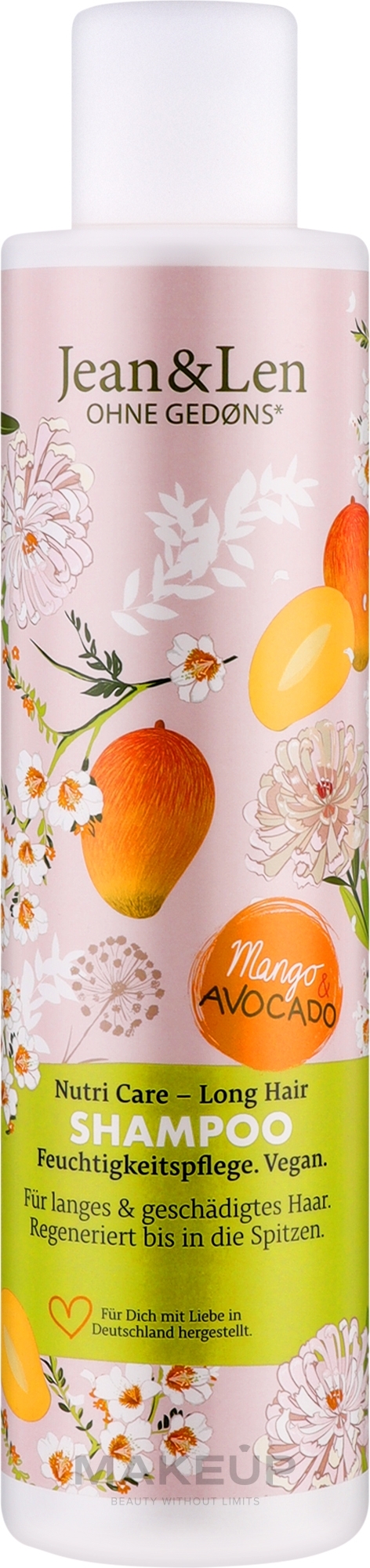 Шампунь для волос "Mango & Avocado" - Jean & Len Nutri Care Shampoo — фото 300ml