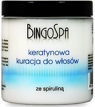 Маска для волосся, з кератином і спіруліною - BingoSpa Keratin Hair Treatment With Spirulina — фото N1