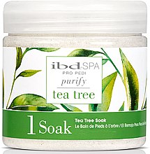 Духи, Парфюмерия, косметика Очищающая соль для ванночек рук и ног с экстрактом чайного дерева - IBD Spa Tea Tree Purify Pedi Spa Soak