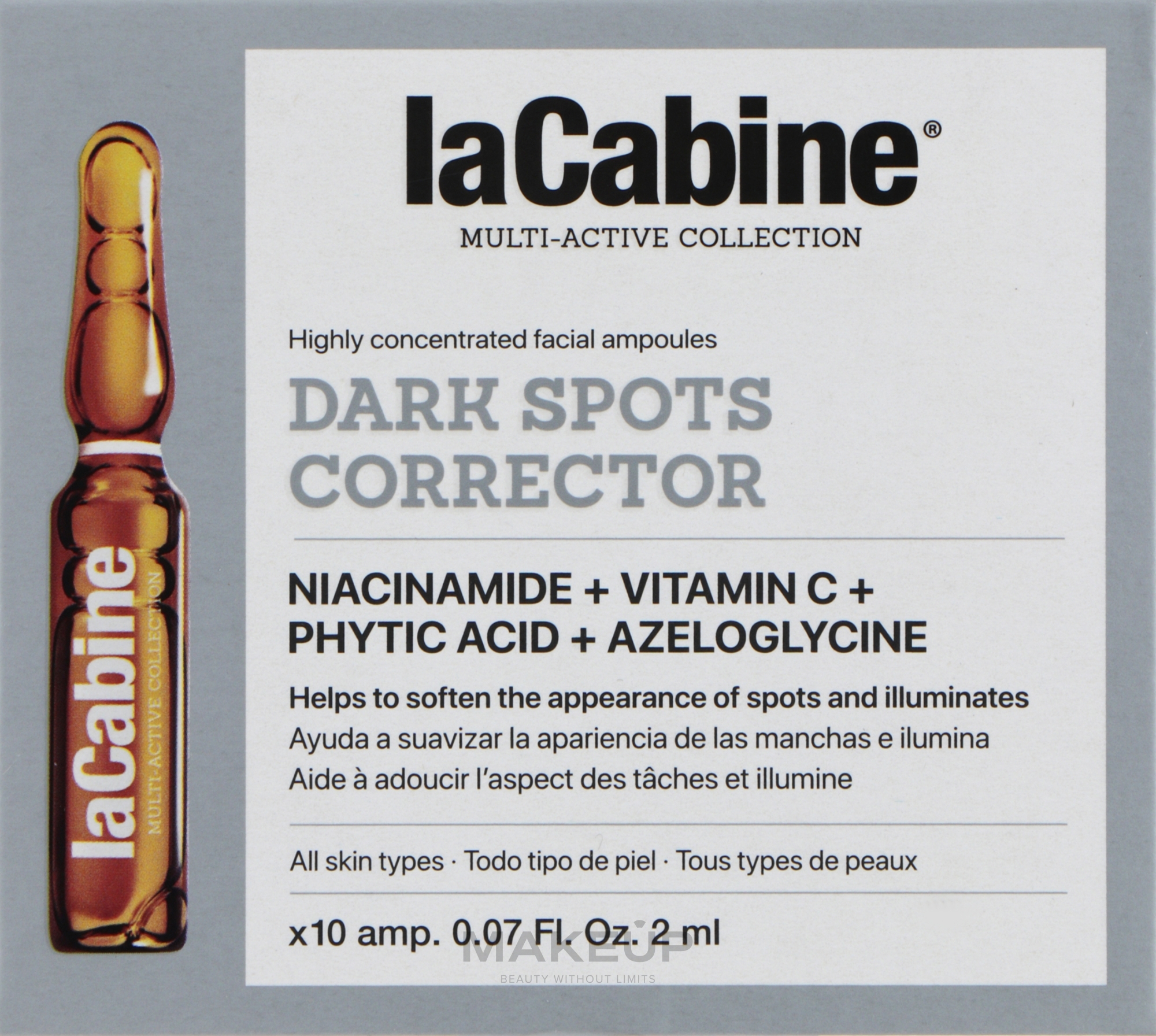 Висококонцентровані ампули для обличчя проти пігментних плям - La Cabine Dark Spots Corrector — фото 10x2ml