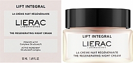 Відновлювальний нічний крем для обличчя - Lierac Lift Integral The Regenerating Night Cream — фото N2