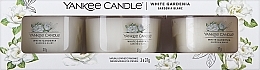 Духи, Парфюмерия, косметика Набор ароматических свечей "Белая гардения" - Yankee Candle White Gardenia (candle/3x37g)