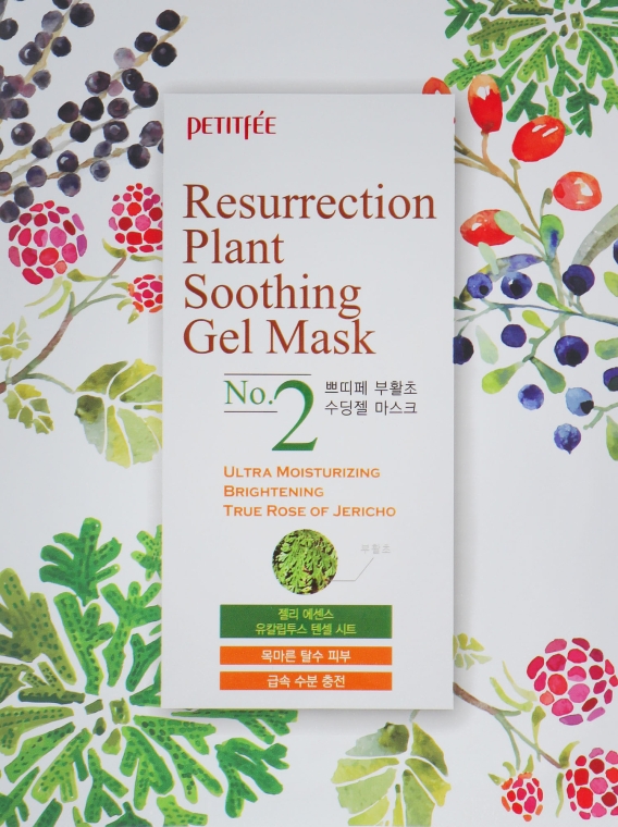 Зволожувальна маска для обличчя для тьмяної та втомленої шкіри - Petitfee Resurrection Plant Soothing Gel Mask — фото N2