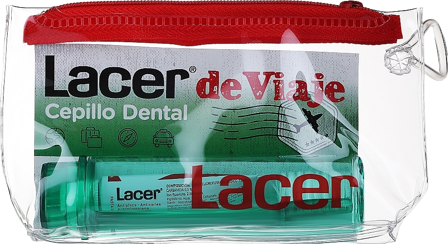 Набір - Lacer Travel Set(toothpaste/5ml + toothbrush /1pcs + bag/1pcs) — фото N1