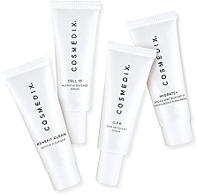 Набор - Cosmedix Post Treatment 4-Piece Essential Starter Kit (f/cr/15ml + f/ser/15ml + f/ser/15ml + f/cleanser/15ml) — фото N2