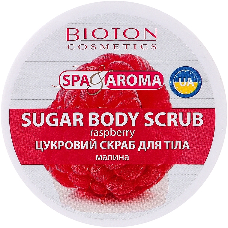 Цукровий скраб для тіла "Малина" - Bioton Cosmetics Spa & Aroma Sugar Body Scrub Raspberry — фото N1