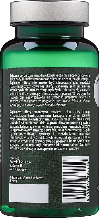 Диетическая добавка - Power Pill Suplement Diety #Thyroid — фото N2