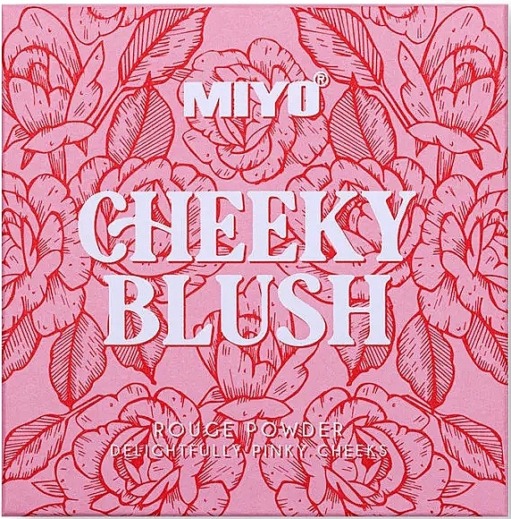 Румяна, 9.5 г - Miyo Cheeky Blush Rouge Powder Delightfully Pinky Cheeks — фото N1