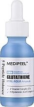 Парфумерія, косметика Глибокозволожувальна вітамінна сироватка для вирівнювання тону з глутатіоном і пептидами - Medi-Peel Glutathione Hyal Aqua Ampoule