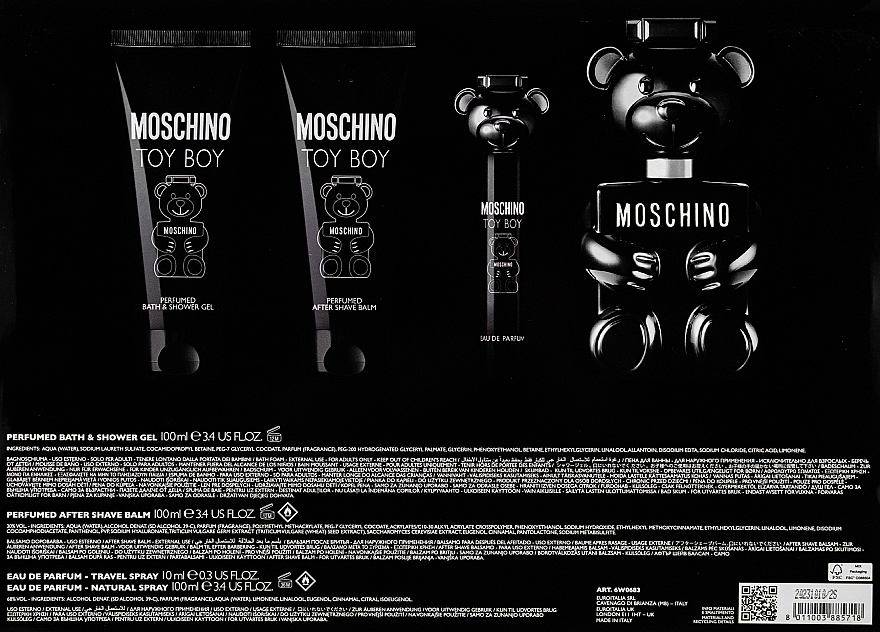 Moschino Toy Boy - Набір (edp/100ml + edp/10ml +sh/g/100ml + af/sh/100ml) — фото N3