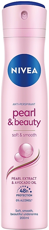 Антиперспірант "Краса перлин", спрей - NIVEA Pearl & Beauty Anti-Perspirant — фото N1