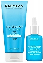 Набор - Dermedic Hydrain 3 Hialuro (serum/30ml + cl/gel/25ml) — фото N2