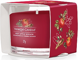 Ароматична міні-свічка у склянці - Yankee Candle Red Apple Wreath Filled Votive — фото N2