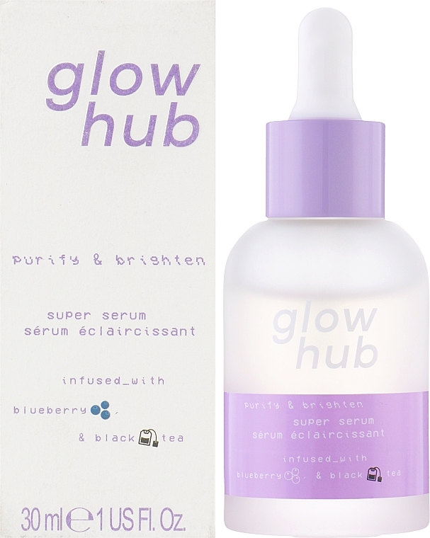 Детокс-сыворотка для проблемной кожи - Glow Hub Purify & Brighten Super Serum — фото N2