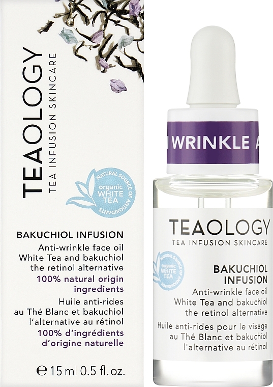 Масло для лица против морщин - Teaology Bakuchiol Infusion Anti-wrinkle Face Oil — фото N2