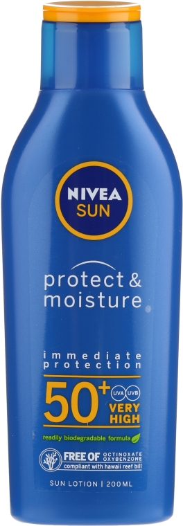 Лосьон увлажняющий солнцезащитный "Защита и увлажнение" SPF 50+ - NIVEA Sun Care — фото N6
