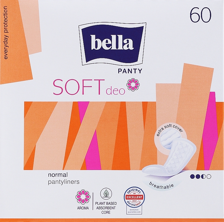 Прокладки Panty Soft Deo Fresh дышащие, 60шт - Bella — фото N1
