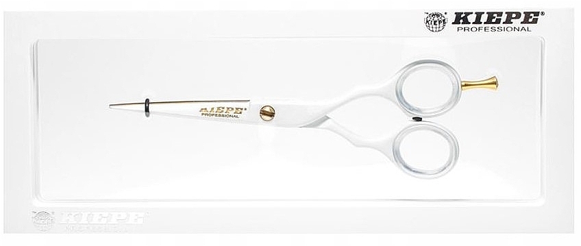 Ножницы парикмахерские, 2445/5.5, белые - Kiepe Hair Scissors Luxury Regular 5.5" — фото N1