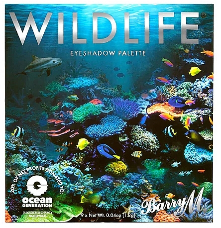 Палетка теней для век - Barry M Wildlife Ocean Eyeshadow Charity Palette — фото N2