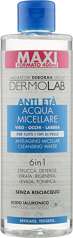 Мицеллярная вода - Deborah Dermolab Anti-Aging Water 6 In 1 — фото N1